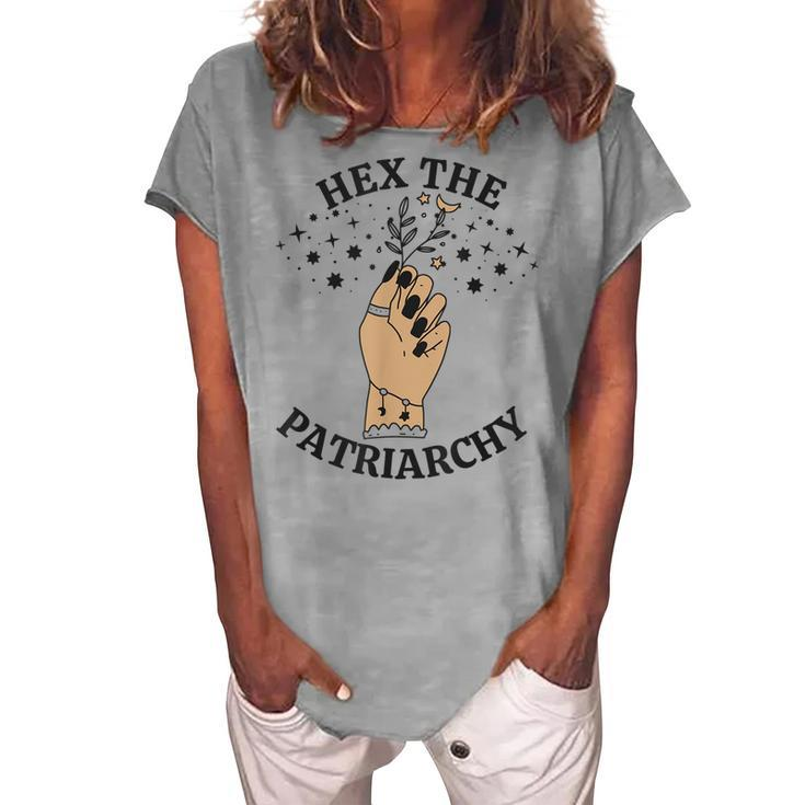 Feminist Witch Hex The Patriarchy V2 Women's Loosen T-shirt