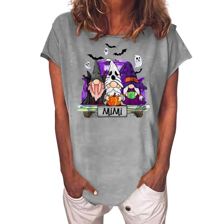 Gnomes Witch Truck Mimi Halloween Costume Women's Loosen T-shirt