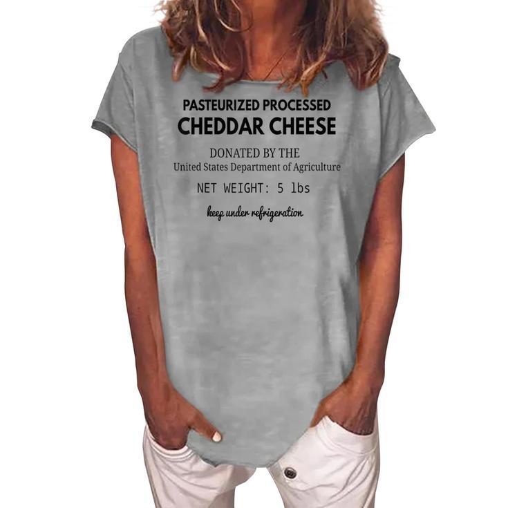 Halloween Costume Government Cheese T Women's Loosen T-shirt