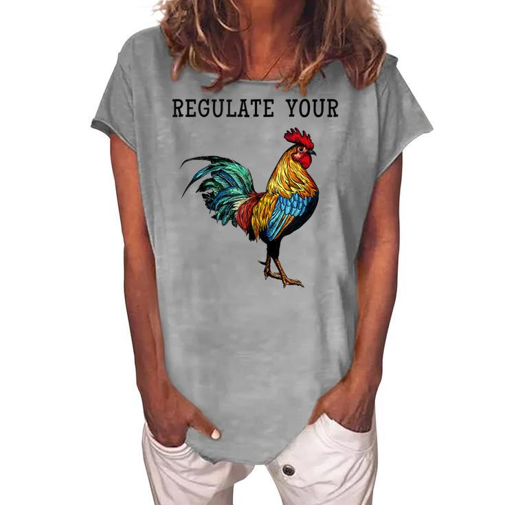 Pro Choice Feminist Womens Right Saying Regulate Your Women's Loosen T-shirt