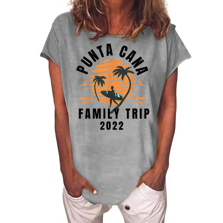 Punta Cana Family Vacation 2022 Matching Dominican Republic V3 Women's Loosen T-shirt