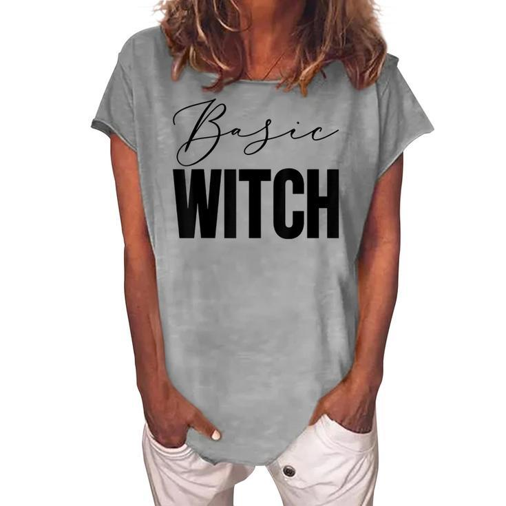 Basic Witch Costume Halloween Women's Loosen T-shirt