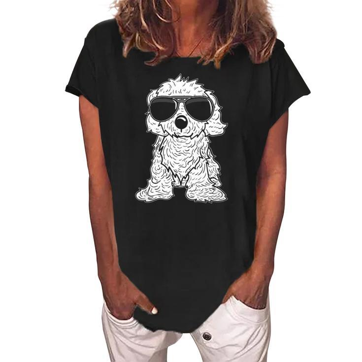 Great Gift For Christmas Very Cool Cavapoo  Women's Loosen Crew Neck Short Sleeve T-Shirt