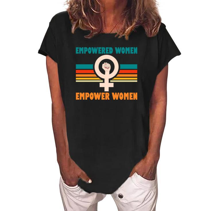 Pro Choice Empowered Women Empower Women Women's Loosen Crew Neck Short Sleeve T-Shirt