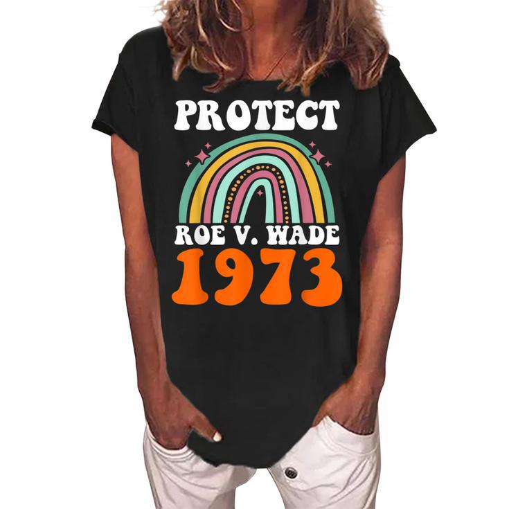 Protect Roe V Wade 1973 Abortion Is Healthcare  V2 Women's Loosen Crew Neck Short Sleeve T-Shirt