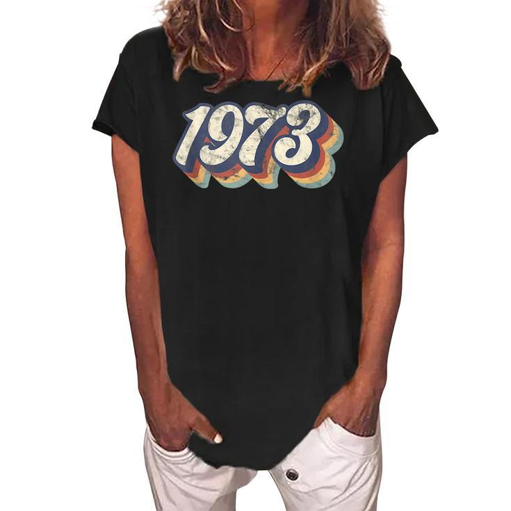 Vintage 1973 Pro Roe  Women's Loosen Crew Neck Short Sleeve T-Shirt