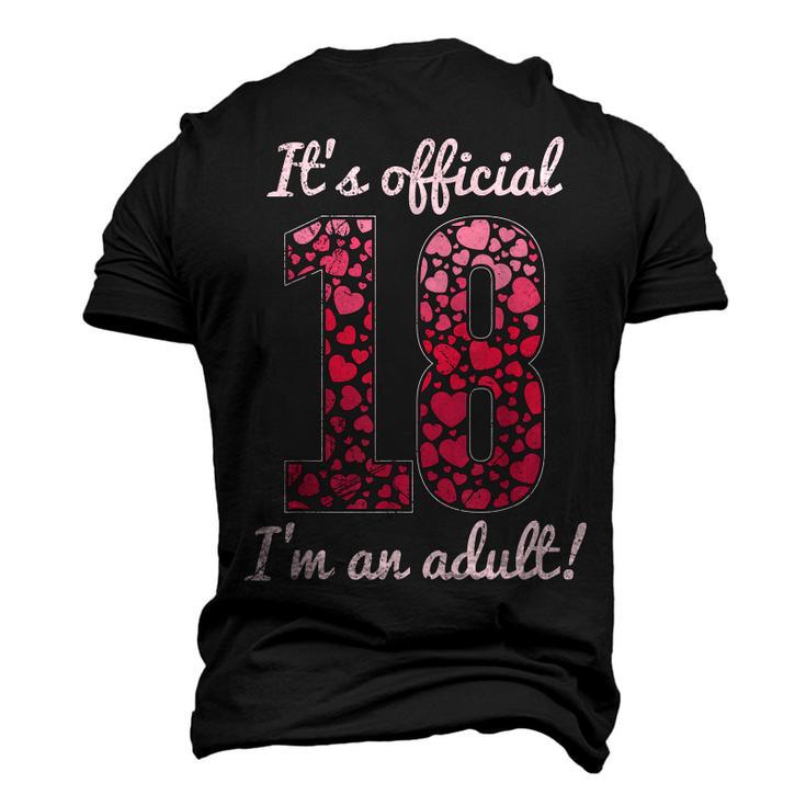 18 Years Girl Birthday 18Th Girl Birthday Men's 3D T-shirt Back Print