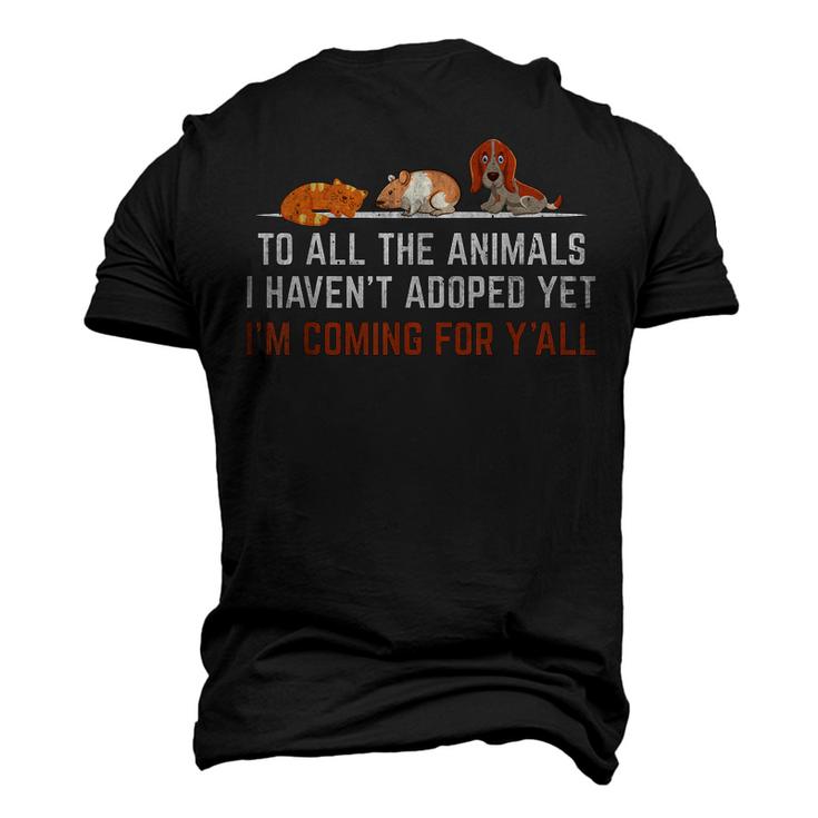 Animal Adoption Rescue Save Love Adopt Cat Dog Volunr Fun  Men's 3D Print Graphic Crewneck Short Sleeve T-shirt