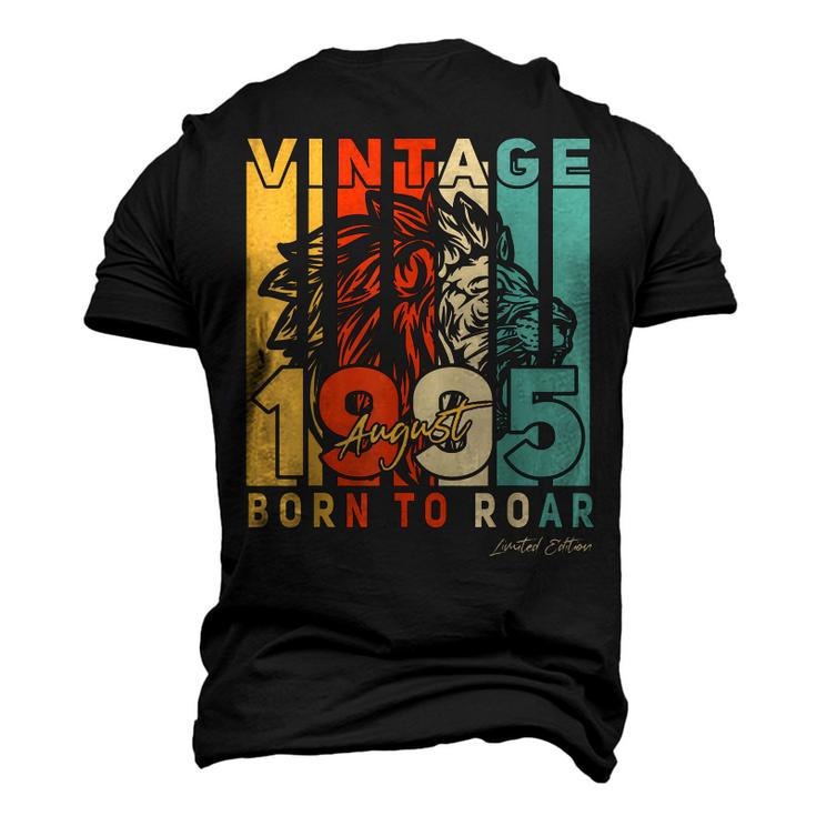 27Th Birthday Gifts August 27 Years Old Vintage 1995 Mens  Men's T-shirt 3D Print Graphic Crewneck Short Sleeve Back Print