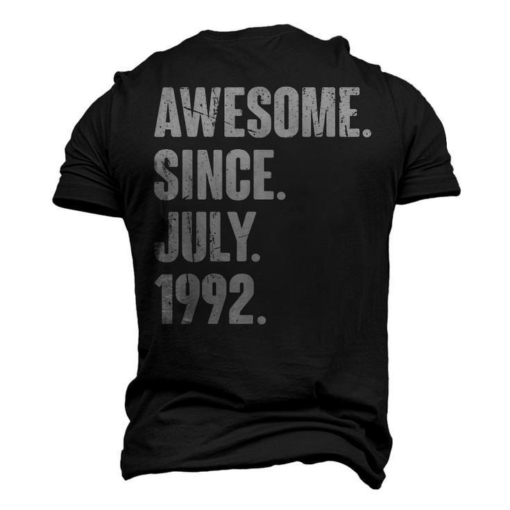 30 Year Old 30Th Birthday Awesome Since July 1992 Men's 3D T-shirt Back Print