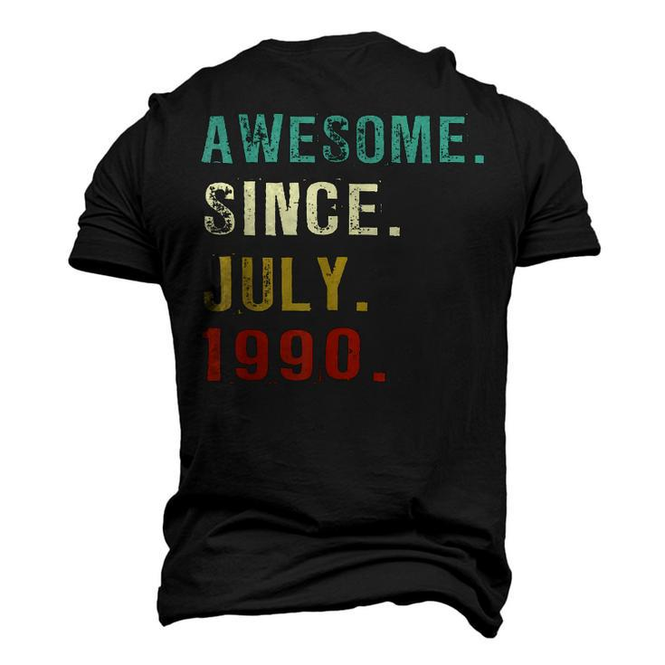 32 Years Old Awesome Since July 1990 32Nd Birthday Men's 3D T-shirt Back Print
