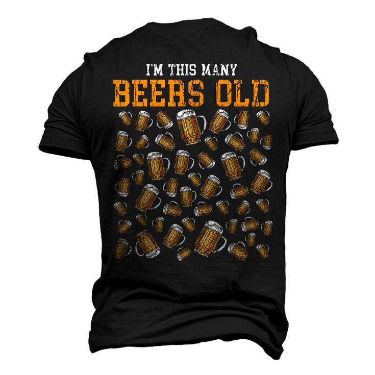 50 Years Old Birthday Im This Many Beers Old Drinking Men's 3D T-shirt Back Print