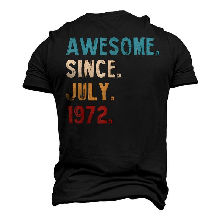Awesome Since July 1972 Vintage 50Th Birthday V2 Men's 3D T-shirt Back Print