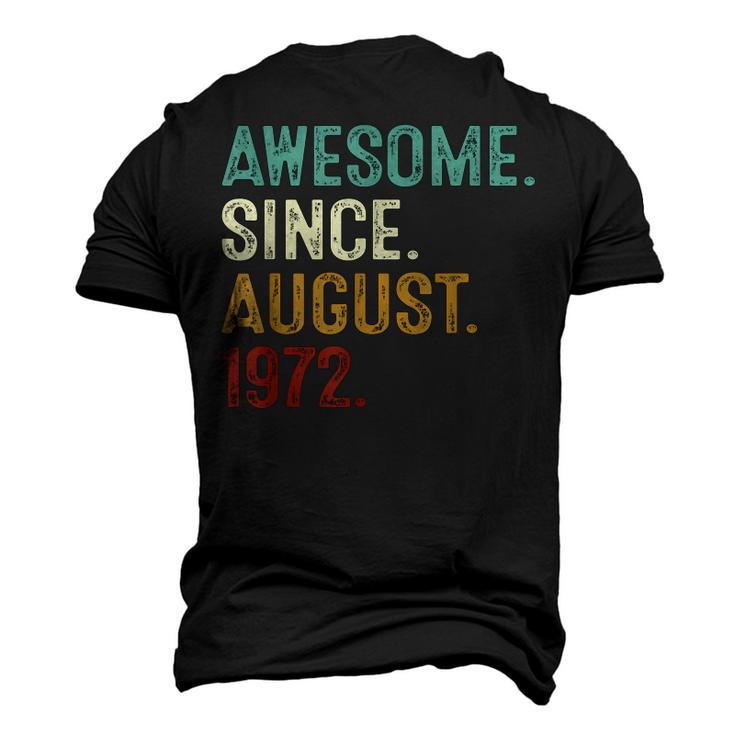 Awesome Since August 1972  50 Years Old 50Th Birthday  Men's 3D Print Graphic Crewneck Short Sleeve T-shirt