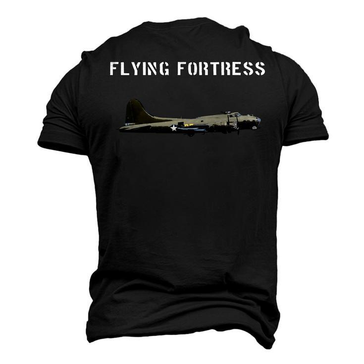 B-17 Flying Fortress Ww2 Bomber Airplane Pilot Men's 3D T-shirt Back Print