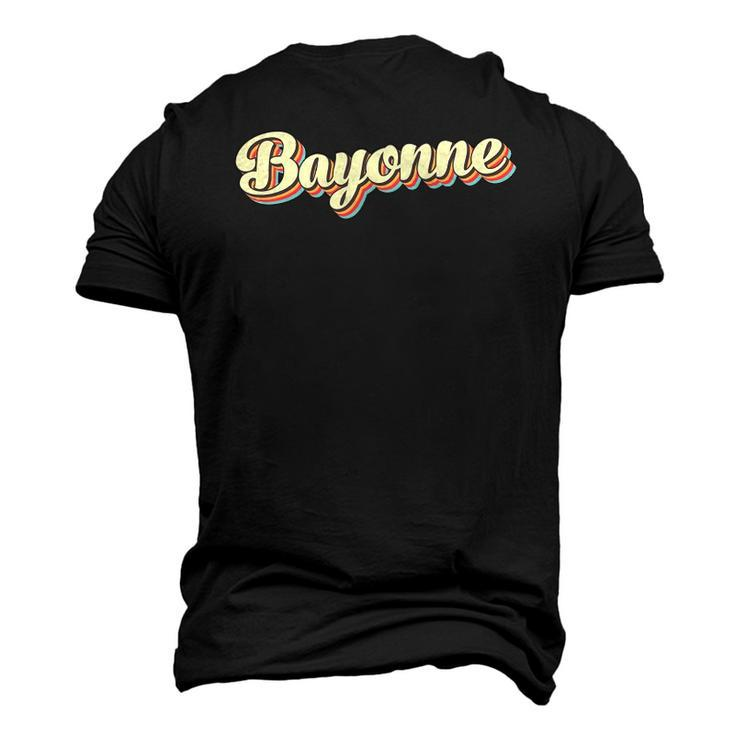 Bayonneretro Art Baseball Font Vintage Men's 3D T-Shirt Back Print