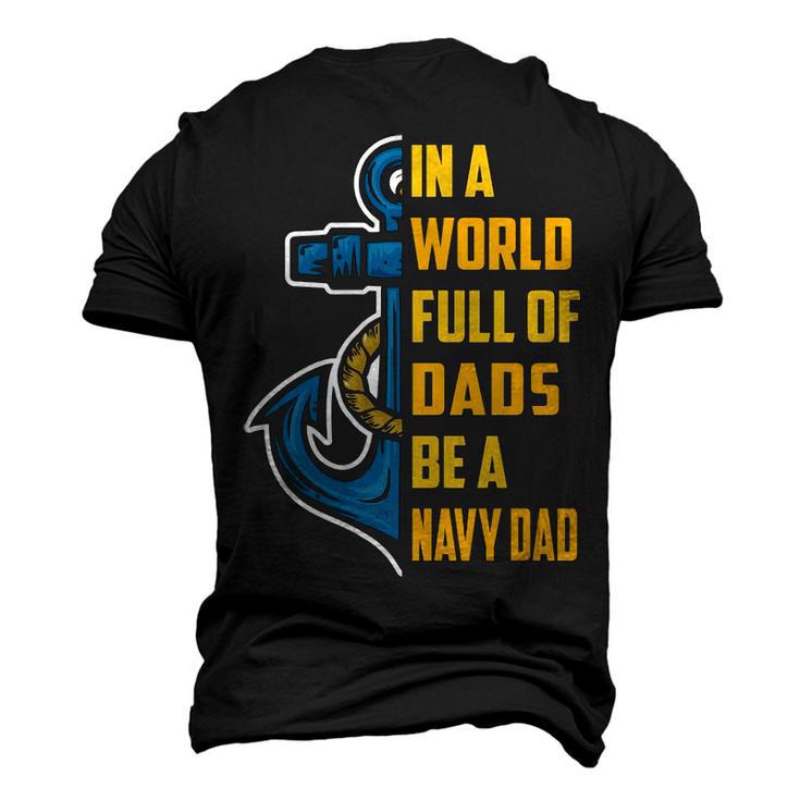 Be A Navy Dad Men's 3D Print Graphic Crewneck Short Sleeve T-shirt