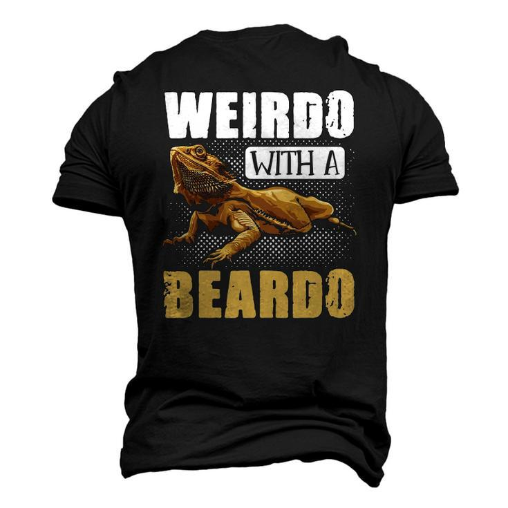 Bearded Dragon Weirdo With A Beardo Reptiles Men's 3D T-Shirt Back Print