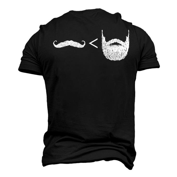 Beards - Greater Than Mustaches Men's 3D T-shirt Back Print