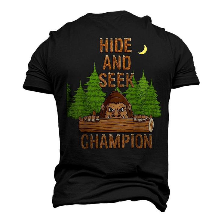Bigfoot Hide And Seek Champion Sasquatch Forest V2 Men's 3D T-shirt Back Print