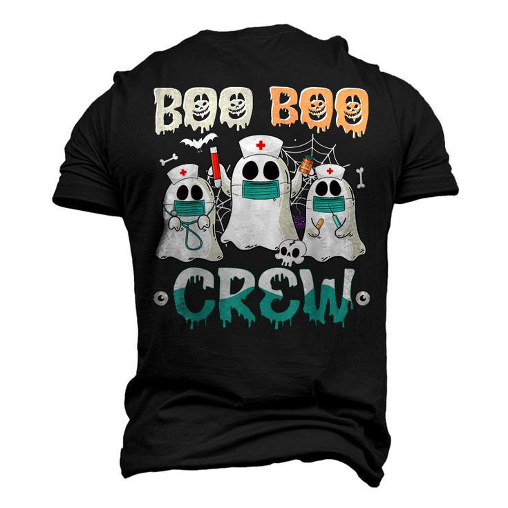 Boo Boo Crew Nurse Halloween Ghost Costume Matching Men's 3D T-shirt Back Print