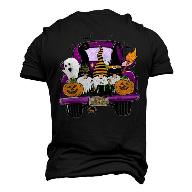 Boo Pumpkin Witch Gnomes In Halloween Truck Holiday Men's 3D T-shirt Back Print