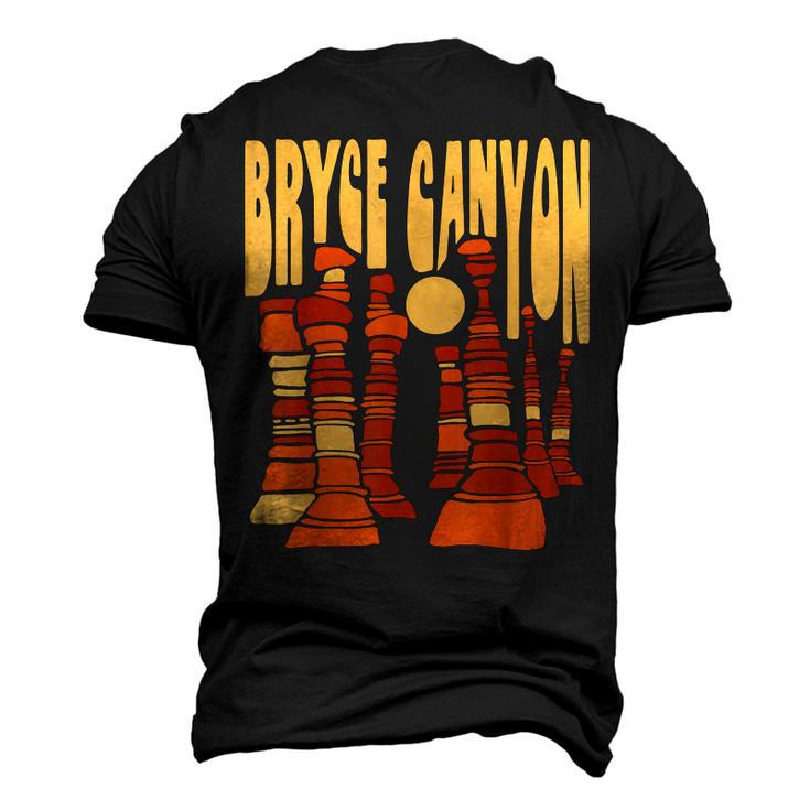 Bryce Canyon National Park Vintage Hoo Doo Retro Graphic Men's 3D T-shirt Back Print