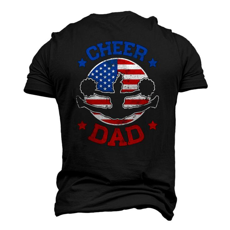 Cheer Dad Proud Fathers Day Cheerleading Girl Competition Men's 3D T-Shirt Back Print