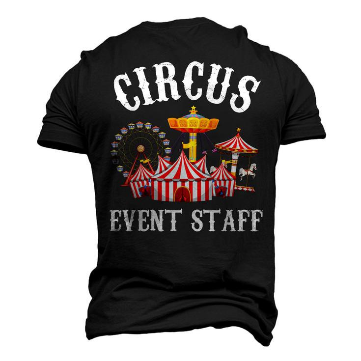 Circus Event Staff Carnival - Birthday Party Themed Vintage Men's 3D T-shirt Back Print