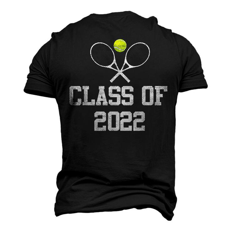 Class Of 2022 Graduation Senior Tennis Player Men's 3D T-shirt Back Print