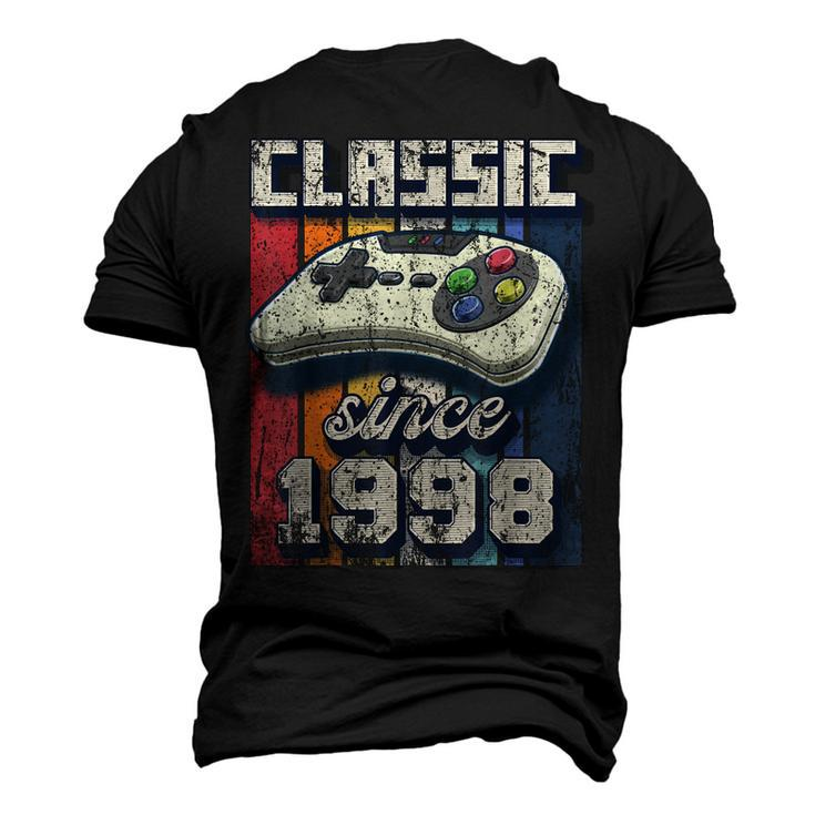 Classic 1998 24Th Birthday Retro Video Game Controller Gamer Men's 3D T-shirt Back Print
