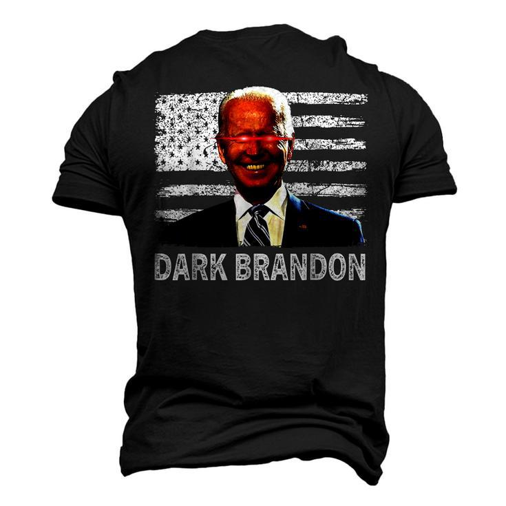 Dark Brandon Funny Biden Saving America Flag Political  Men's T-shirt 3D Print Graphic Crewneck Short Sleeve Back Print