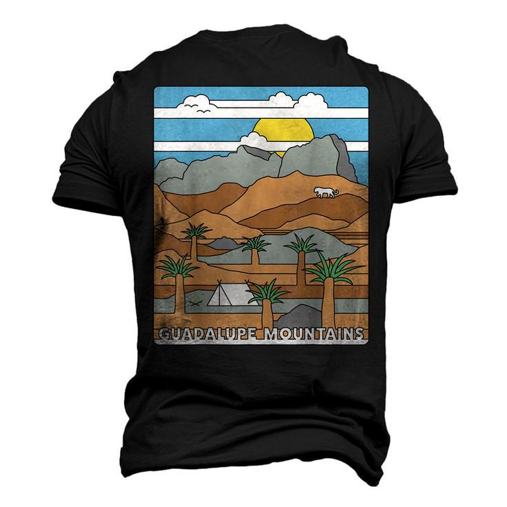 Daytime El Capitan Guadalupe Mountains National Park Texas Men's 3D T-shirt Back Print