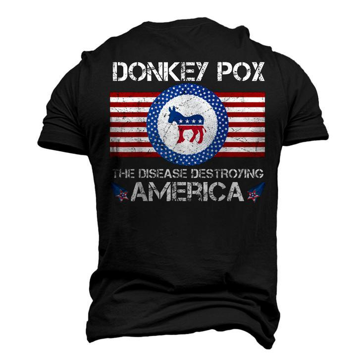Donkey Pox The Disease Destroying America Funny  Men's 3D Print Graphic Crewneck Short Sleeve T-shirt