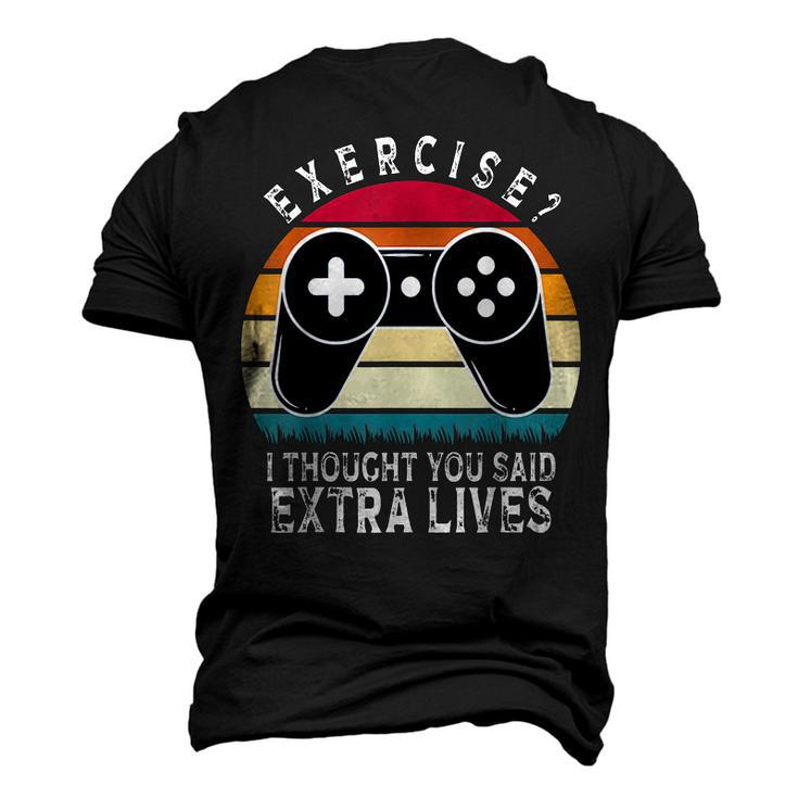 Extra Lives Funny Video Game Controller Retro Gamer Boys  V13 Men's 3D Print Graphic Crewneck Short Sleeve T-shirt