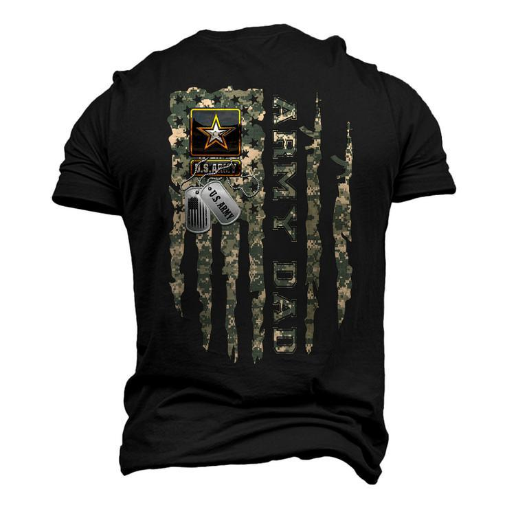 Flag Army Dad Army Dad Army Graduation Dad  Men's T-shirt 3D Print Graphic Crewneck Short Sleeve Back Print