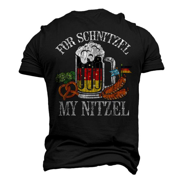 For Schnitzel My Nitzel Funny Oktoberfest German Beer Wurst  Men's T-shirt 3D Print Graphic Crewneck Short Sleeve Back Print
