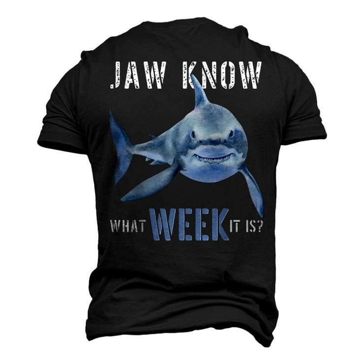 Funny Jaw Know What Week It Is Shark 2022 Funny Shark Kids  Men's 3D Print Graphic Crewneck Short Sleeve T-shirt