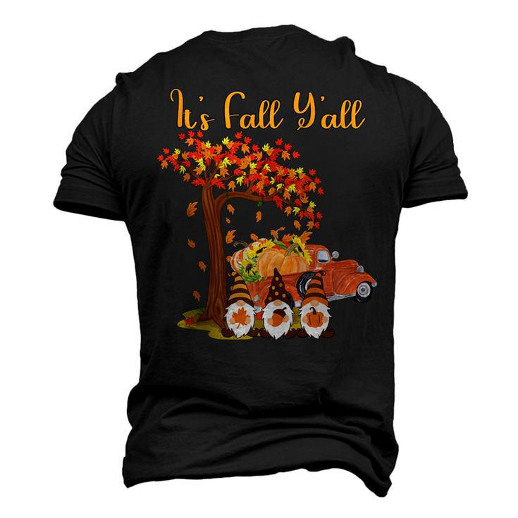 Gnomes Its Fall Yall Truck Pumpkin Tree Autumn Halloween Men's 3D T-shirt Back Print