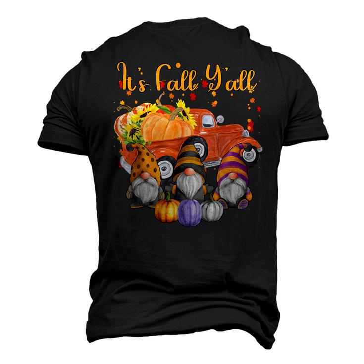 Gnomes Pumpkin Its Fall Yall Autumn Truck Cute Halloween Men's 3D T-shirt Back Print