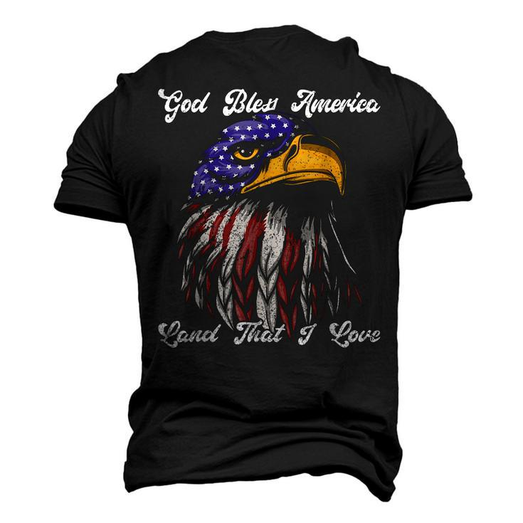 God Bless America Land That I Love Us Flag 4Th Of July Men's 3D T-shirt Back Print