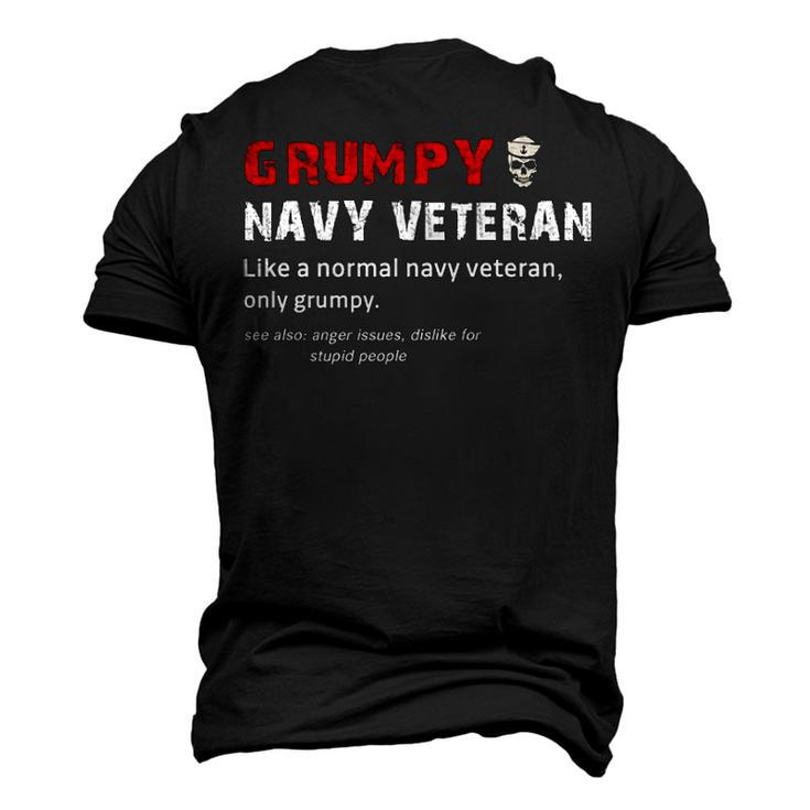 Grumpy Navy Veteran Men's 3D Print Graphic Crewneck Short Sleeve T-shirt