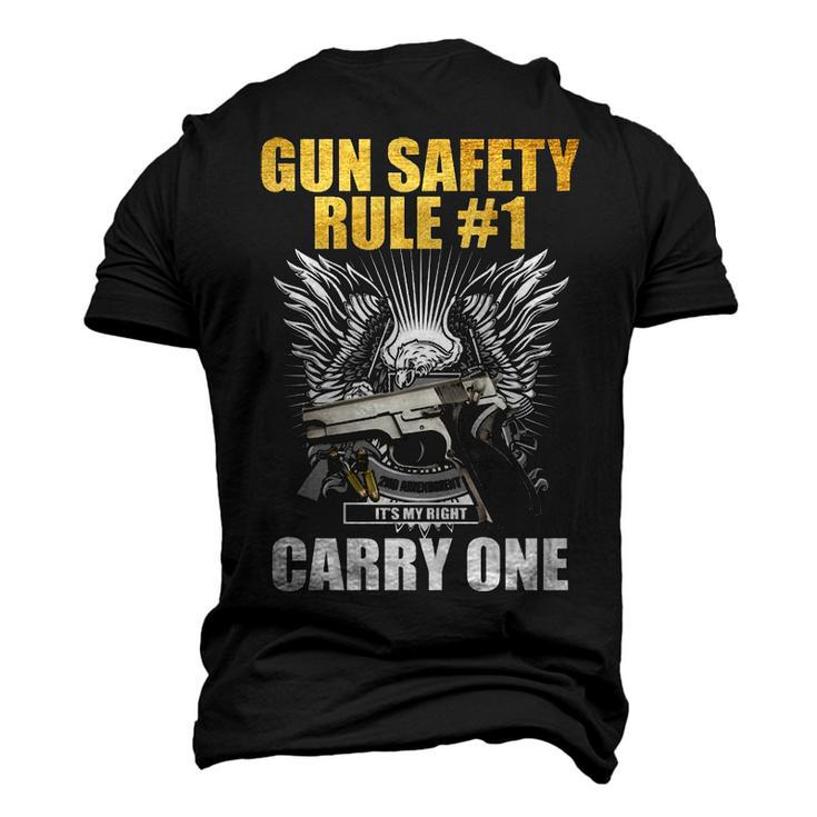 Gun Safety V2 Men's 3D T-shirt Back Print