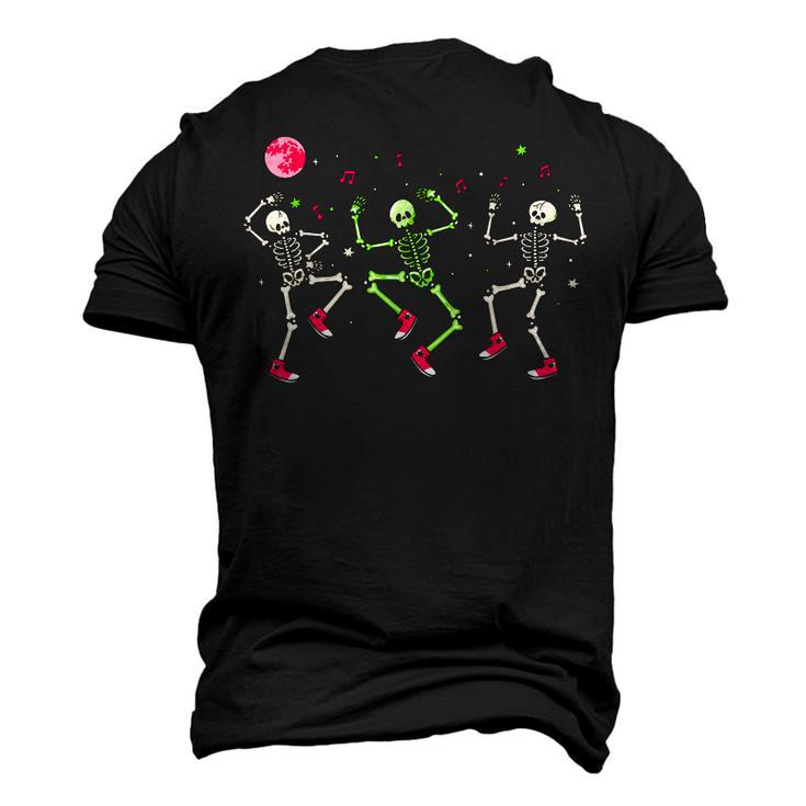 Halloween Dancing Skeletons Halloween Spooky Skeleton Men's 3D T-shirt Back Print