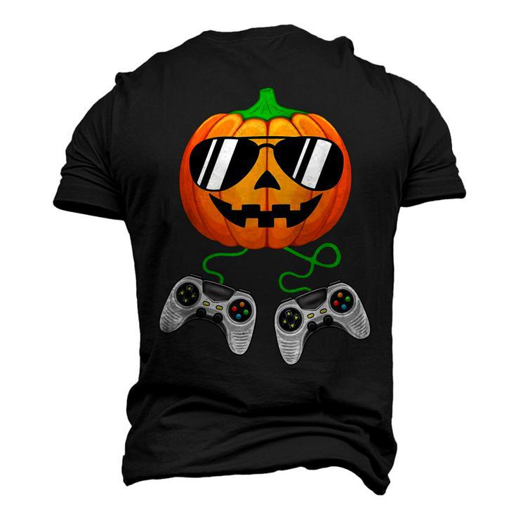 Halloween Jack O Lantern Gamer Boys Kids Men Funny Halloween  V9 Men's T-shirt 3D Print Graphic Crewneck Short Sleeve Back Print
