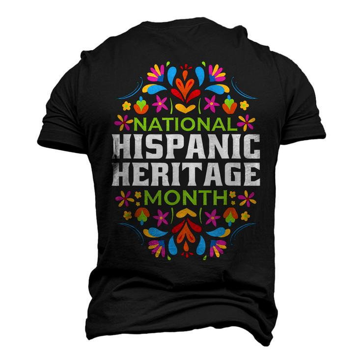 Happy National Hispanic Heritage Month Latino Pride Flag  V2 Men's T-shirt 3D Print Graphic Crewneck Short Sleeve Back Print