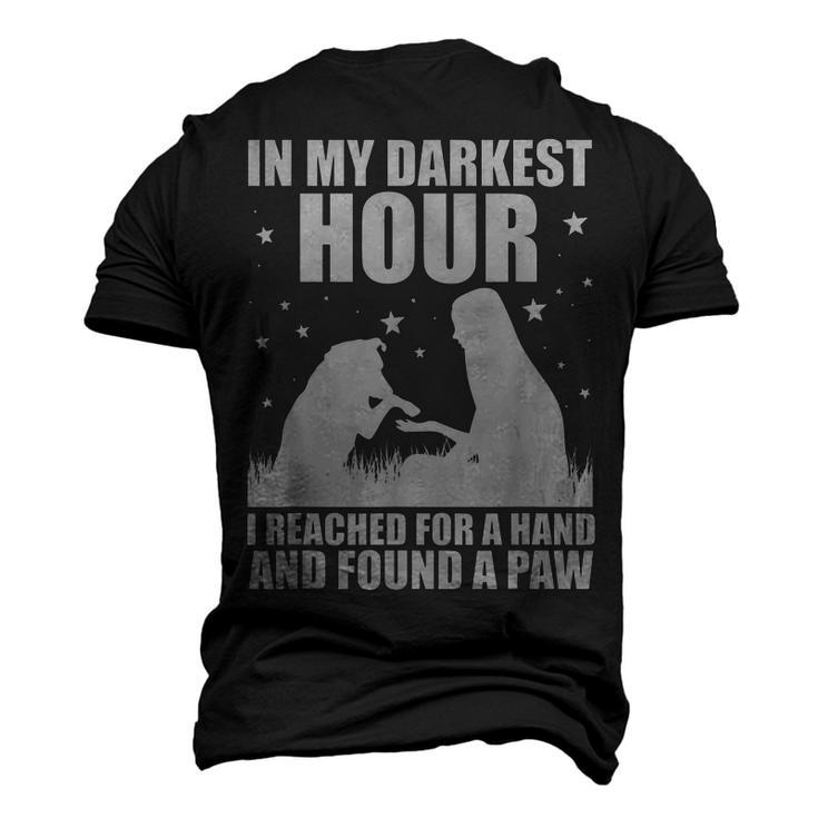 In My Darkest Hour I Reached For A Hand And Found A Paw  Men's 3D Print Graphic Crewneck Short Sleeve T-shirt