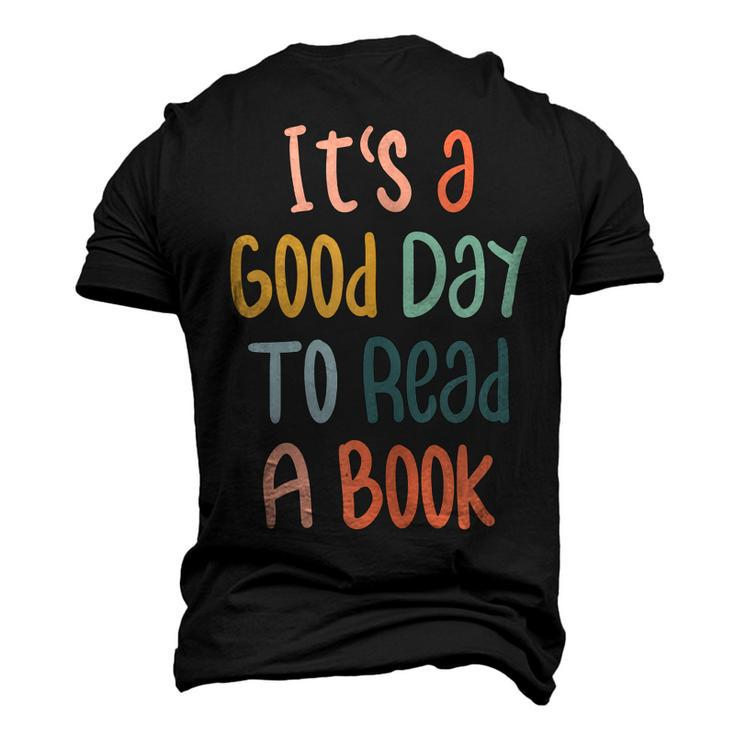 Its Good Day To Read Book Library Reading Lovers Men's 3D T-shirt Back Print