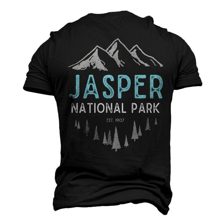 Jasper National Park Est 1907 Vintage Canadian Park Men's 3D T-shirt Back Print