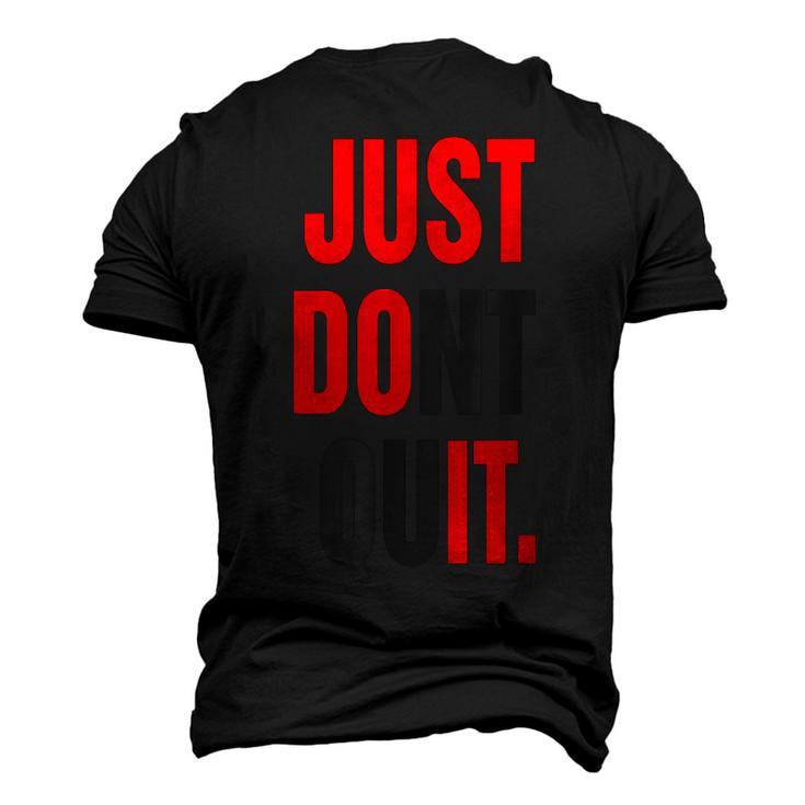 Just Dont Quit  Gym Fitness Motivation  Men's T-shirt 3D Print Graphic Crewneck Short Sleeve Back Print